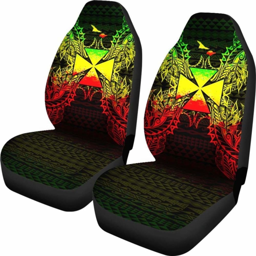 Wallis And Futuna Polynesia Car Seat Cover Map Reggae 39 153908 - YourCarButBetter