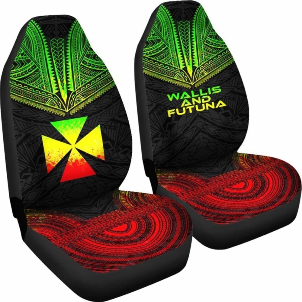 Wallis And Futuna Polynesian Chief Car Seat Cover Reggae Version 10 153908 - YourCarButBetter