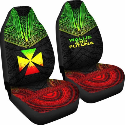 Wallis And Futuna Polynesian Chief Car Seat Cover Reggae Version 10 153908 - YourCarButBetter
