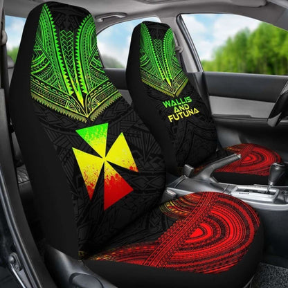 Wallis And Futuna Polynesian Chief Car Seat Cover Reggae Version 10 153908 - YourCarButBetter