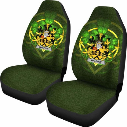 Walpole Ireland Car Seat Cover Celtic Shamrock (Set Of Two) 154230 - YourCarButBetter