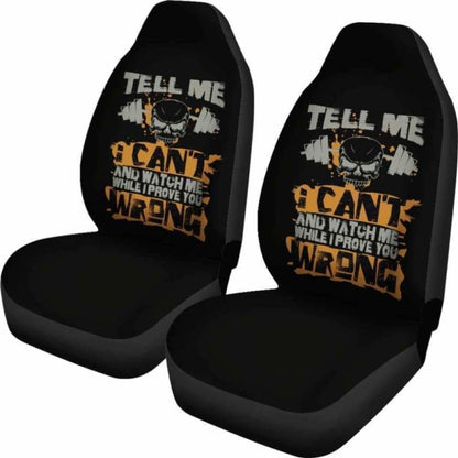 Watch Me Prove You Wrong Fitness Car Seat Covers 192609 - YourCarButBetter