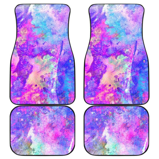 Water Colour Purple Car Mats 174510 - YourCarButBetter