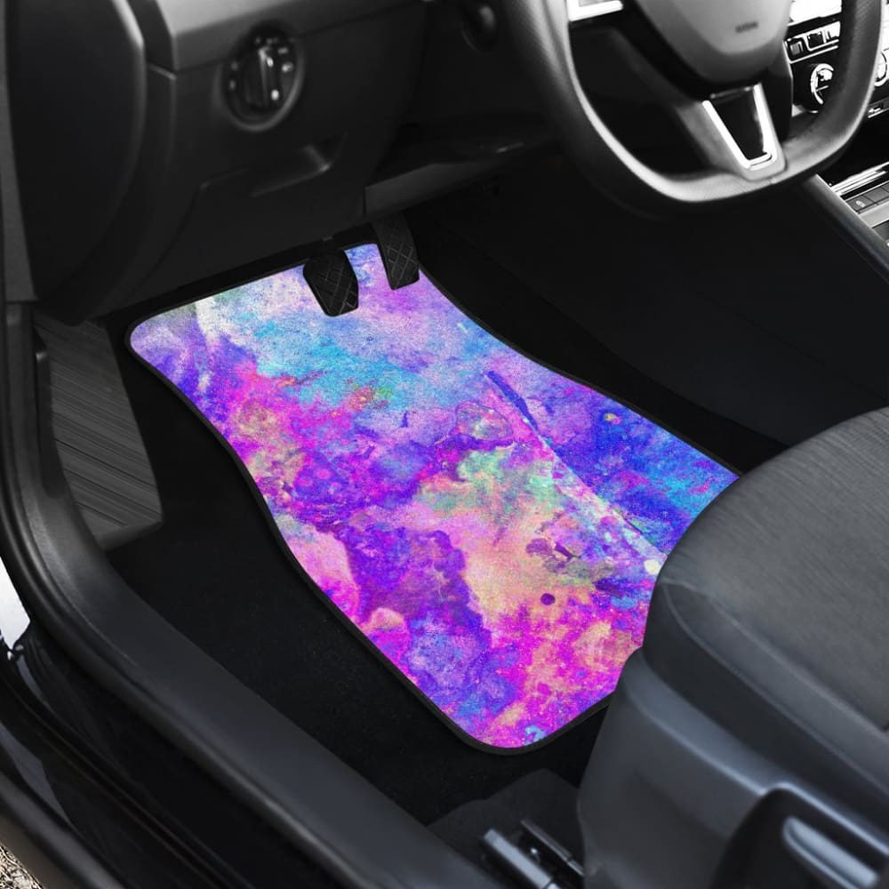 Water Colour Purple Car Mats 174510 - YourCarButBetter