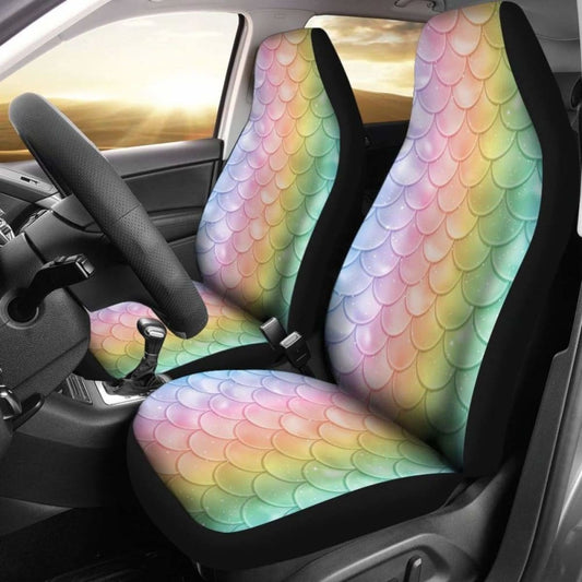 Watercolor Mermaid Skin Car Seat Covers 3 174914 - YourCarButBetter