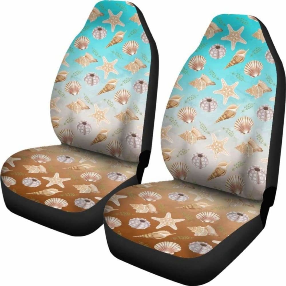 Watercolor Ocean Pattern Car Seat Covers 153908 - YourCarButBetter