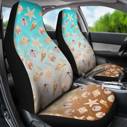 Watercolor Ocean Pattern Car Seat Covers 153908 - YourCarButBetter