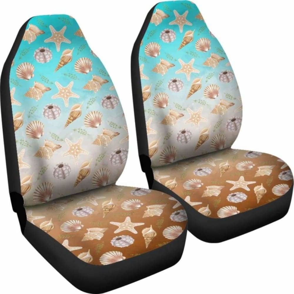 Watercolor Ocean Pattern Car Seat Covers 174914 - YourCarButBetter