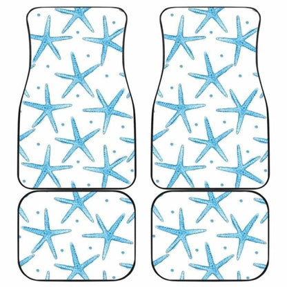 Watercolor Starfish Pattern Front And Back Car Mats 174914 - YourCarButBetter