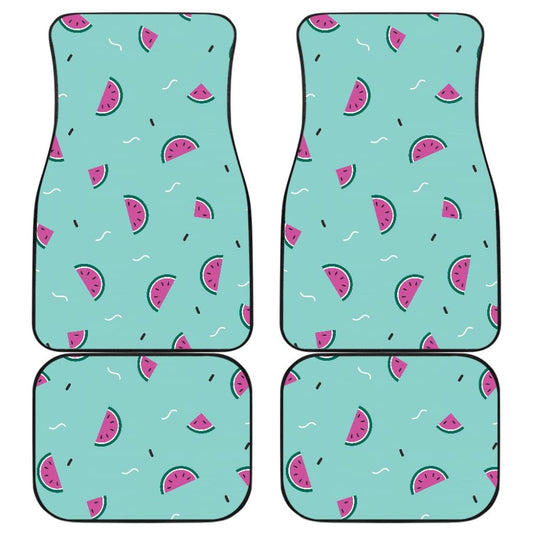 Watercolor Watermelon Pattern Print Car Floor Mats 210507 - YourCarButBetter