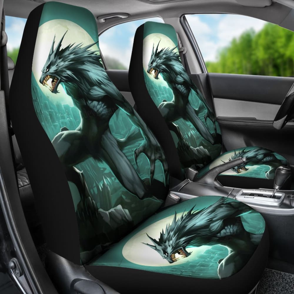 Werewolf Evil Eyes Digital Printing Fantasy Monster Car Seat Covers 212109 - YourCarButBetter