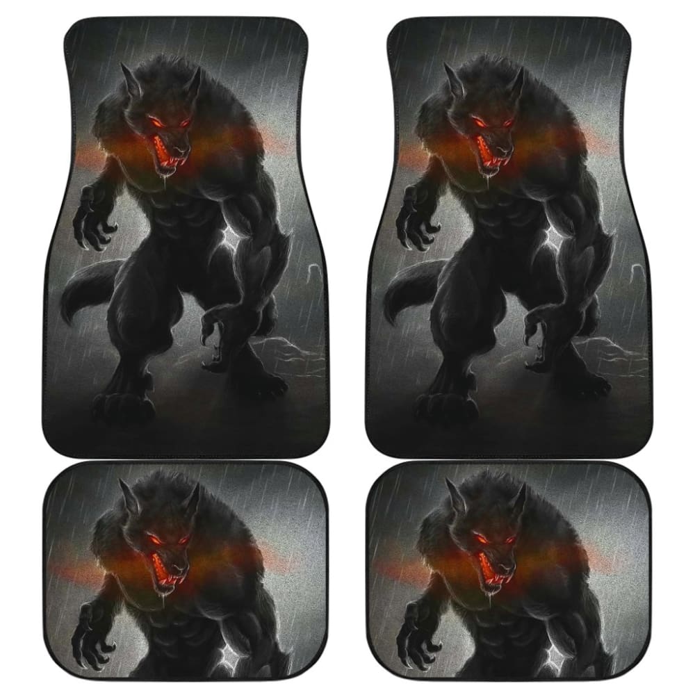 Werewolf Monster Car Floor Mats Amazing Best Gift Ideas 212109 - YourCarButBetter