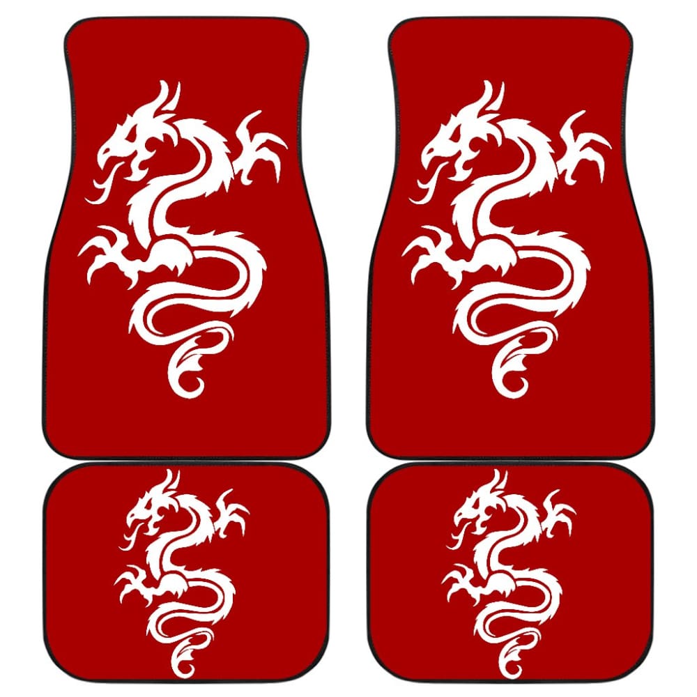 White Dragon The Celtic Car Floor Mats 211803 - YourCarButBetter
