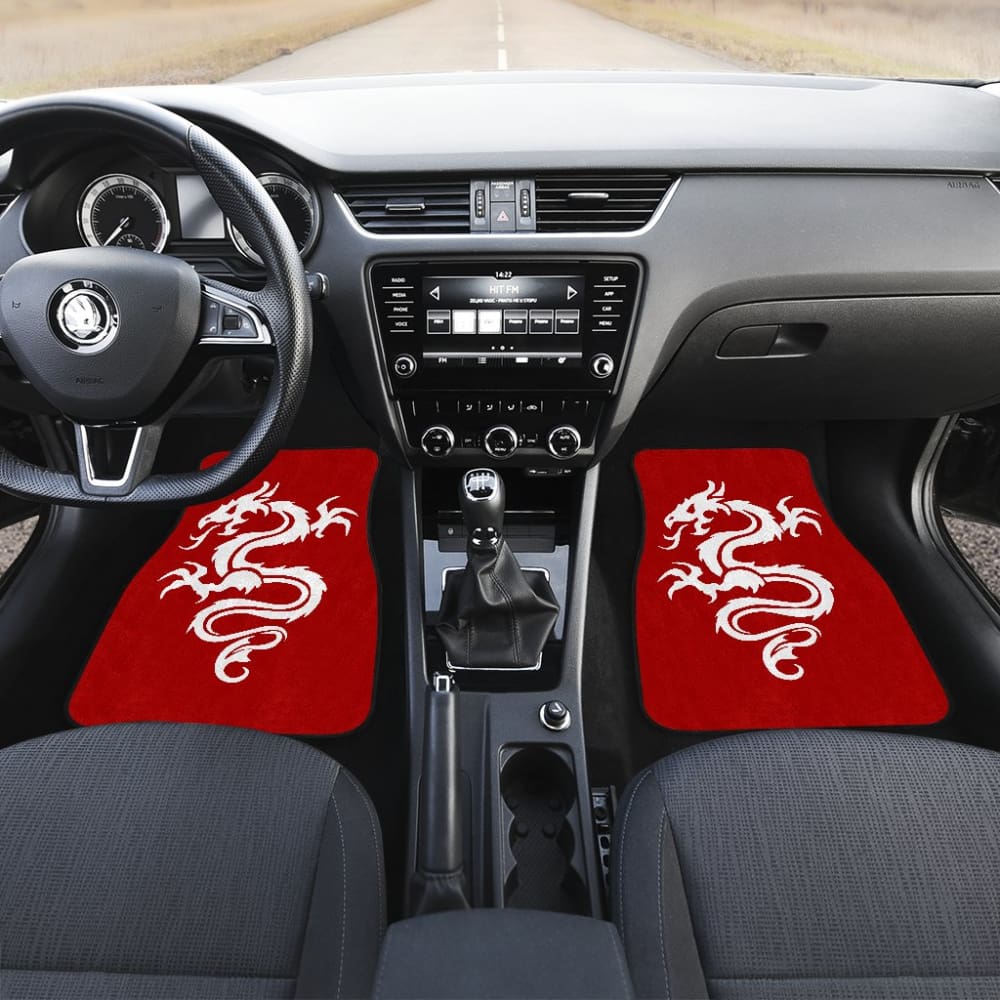 White Dragon The Celtic Car Floor Mats 211803 - YourCarButBetter