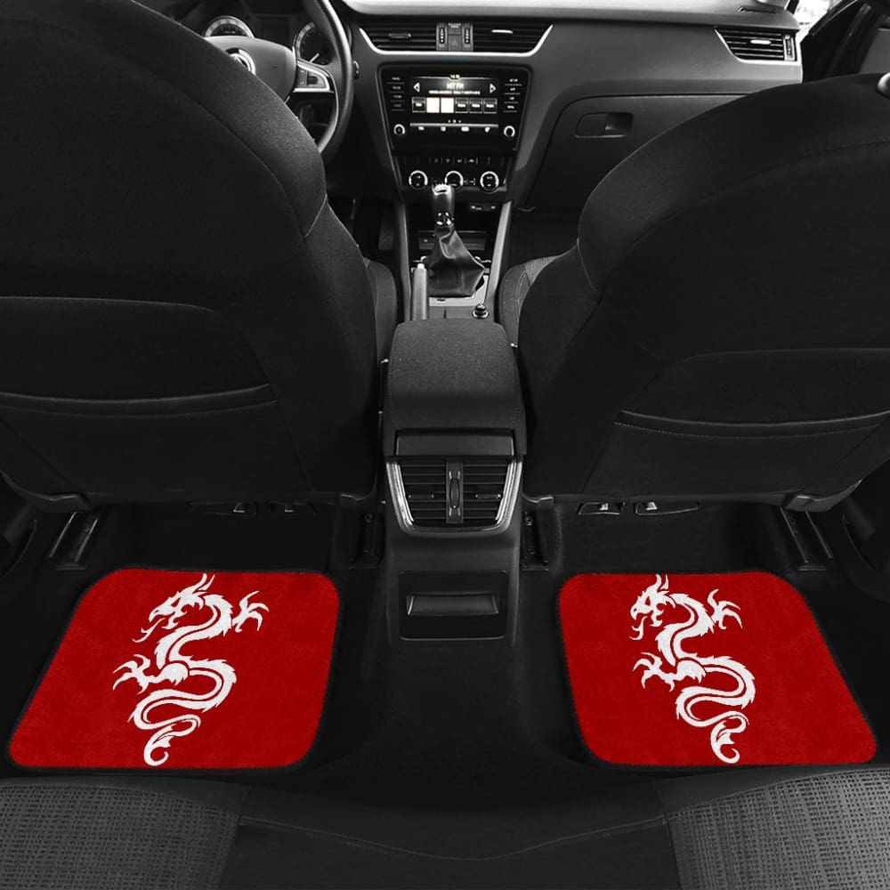 White Dragon The Celtic Car Floor Mats 211803 - YourCarButBetter