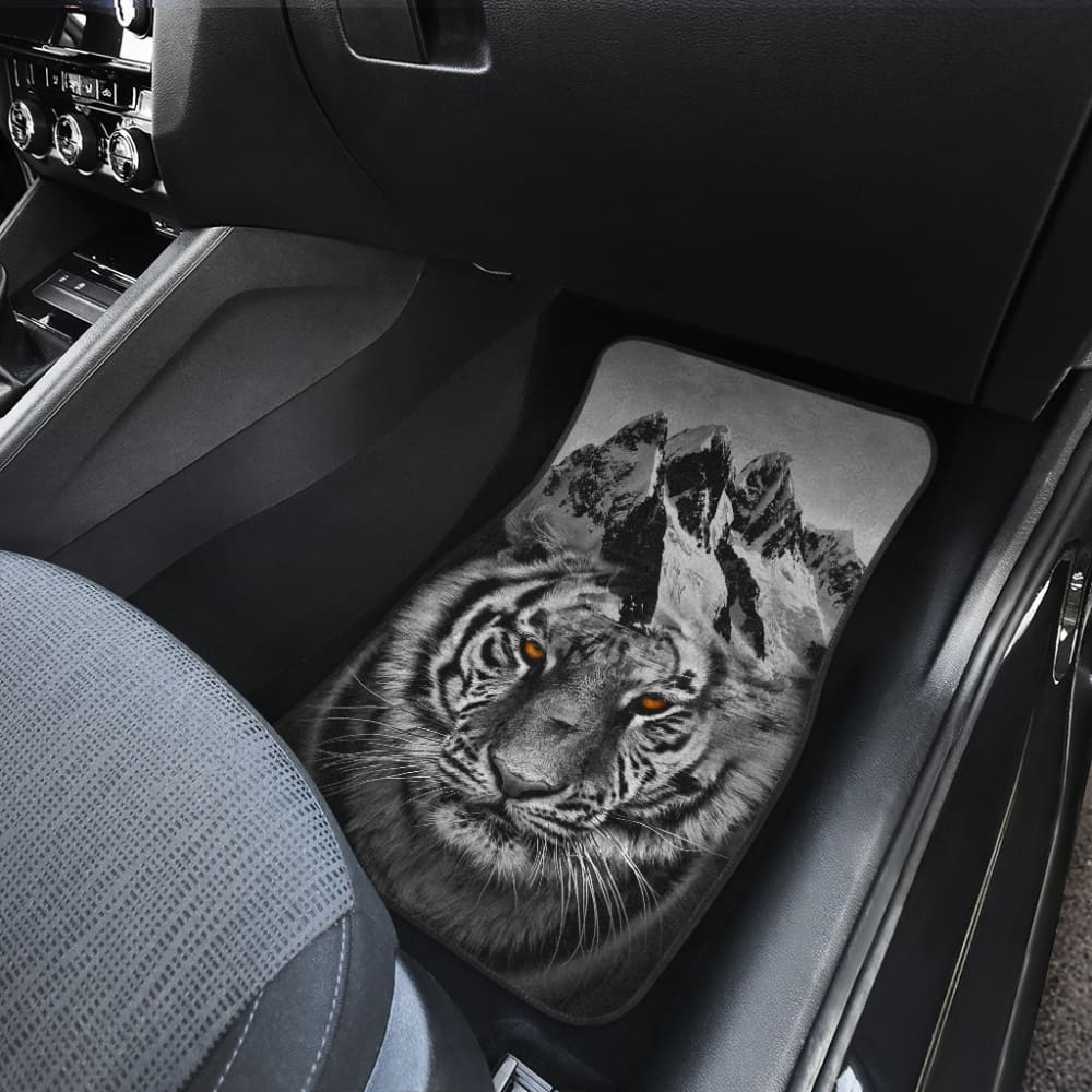 White Mountain Tiger Floor Mats for Car 211303