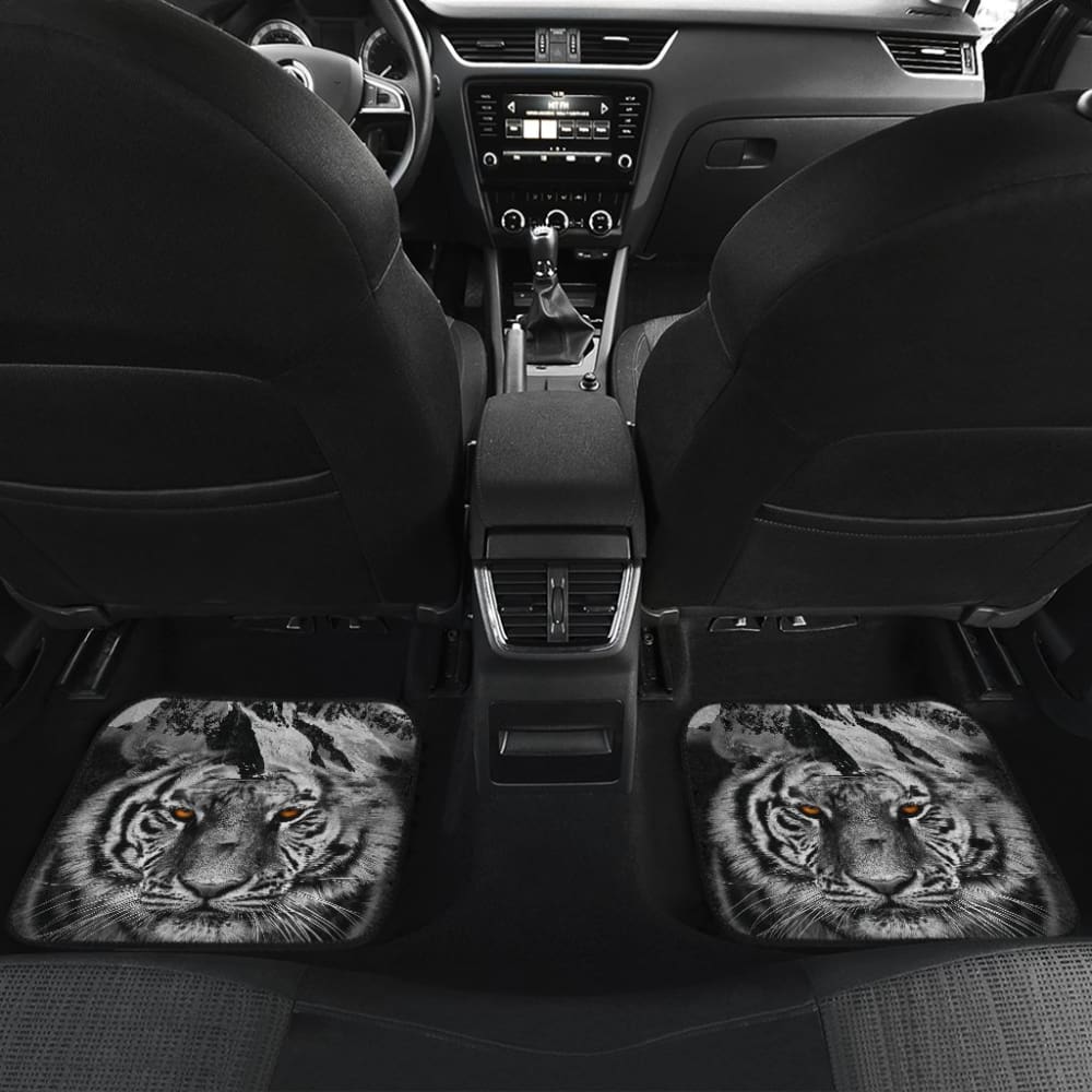 White Mountain Tiger Floor Mats for Car 211303