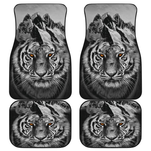White Mountain Tiger Floor Mats for Car 211303
