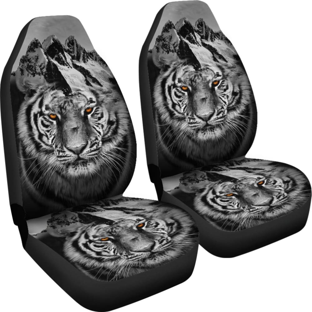 White Mountain Tiger Seat Covers for Car 211303