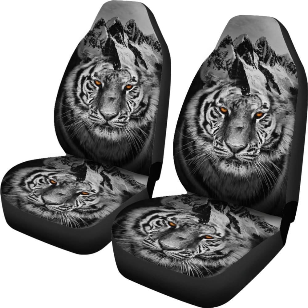 White Mountain Tiger Seat Covers for Car 211303