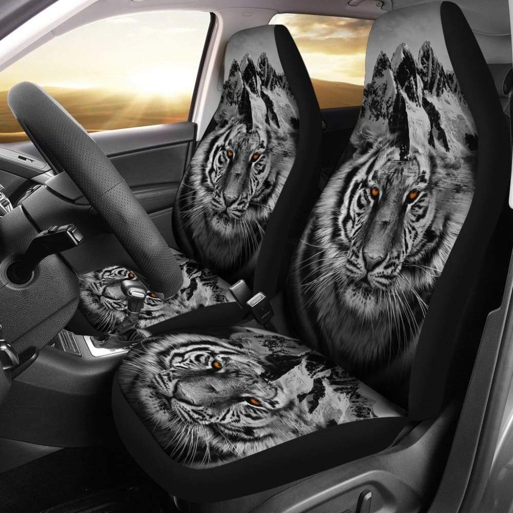 White Mountain Tiger Seat Covers for Car 211303