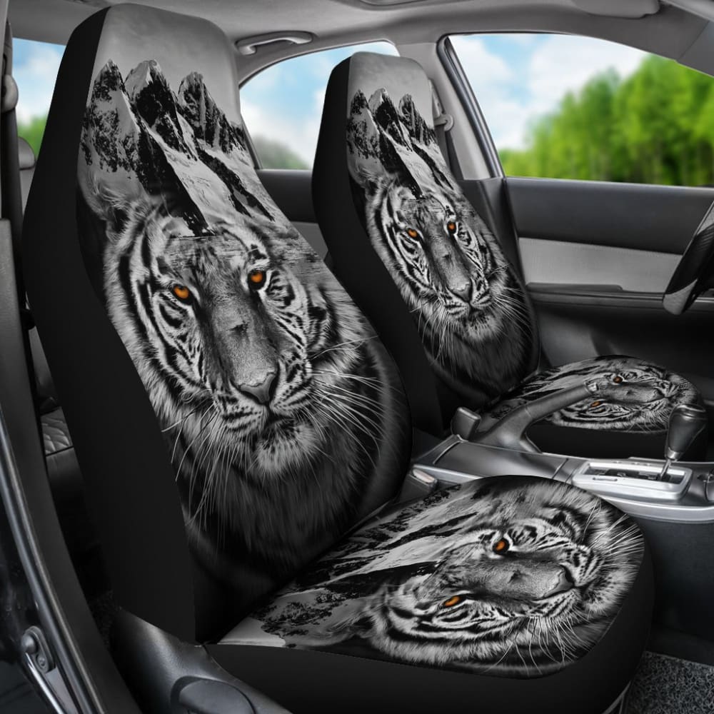 White Mountain Tiger Seat Covers for Car 211303