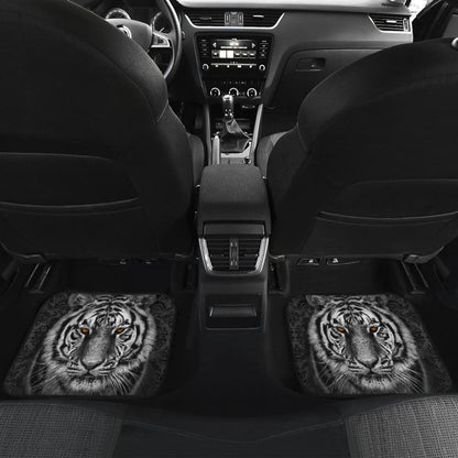 White Tiger Car Floor Mats 211003