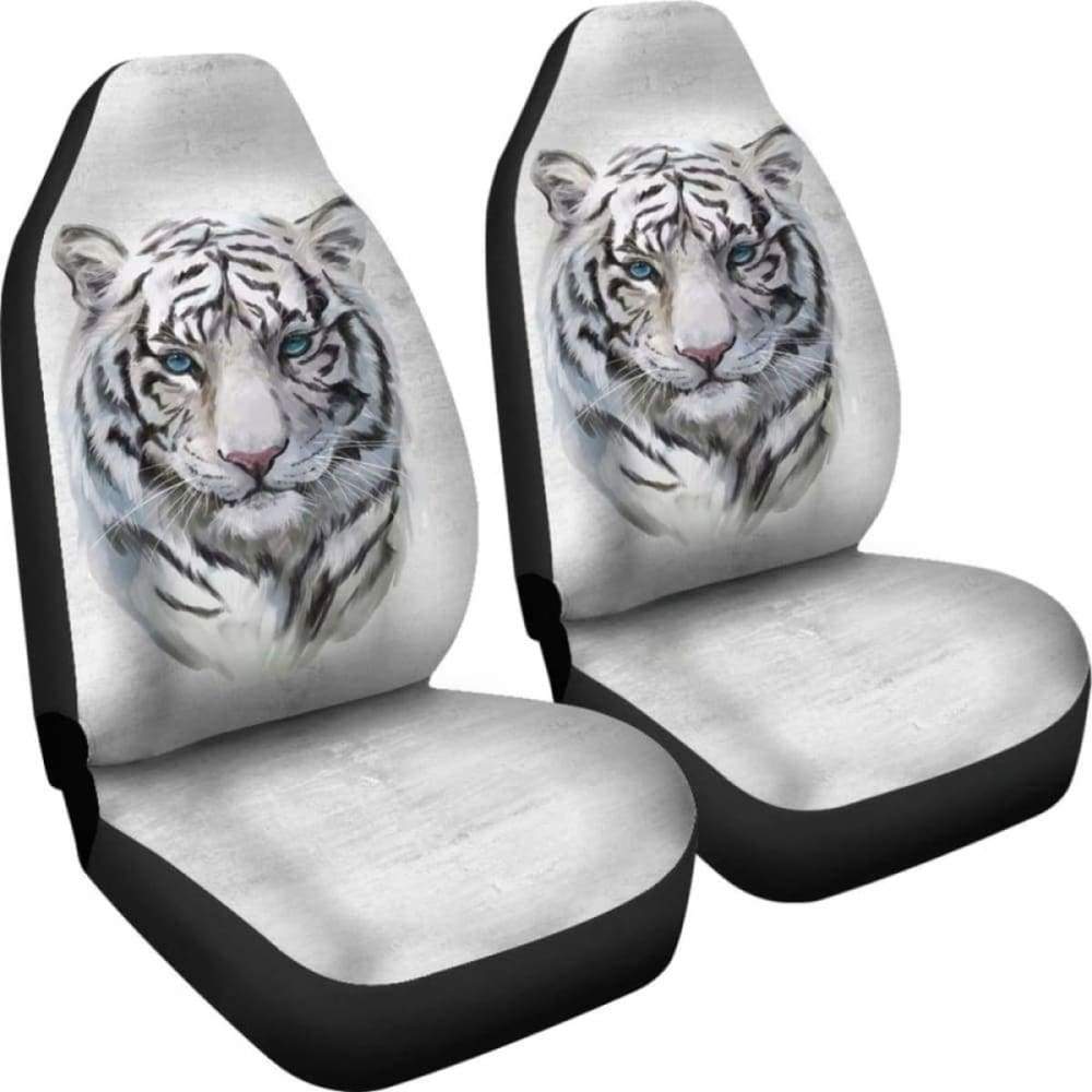 White Tiger Car Seat Covers 113308