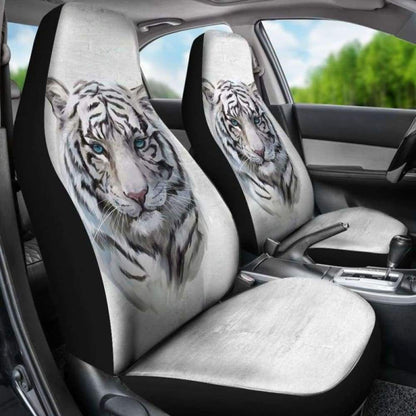 White Tiger Car Seat Covers 113308