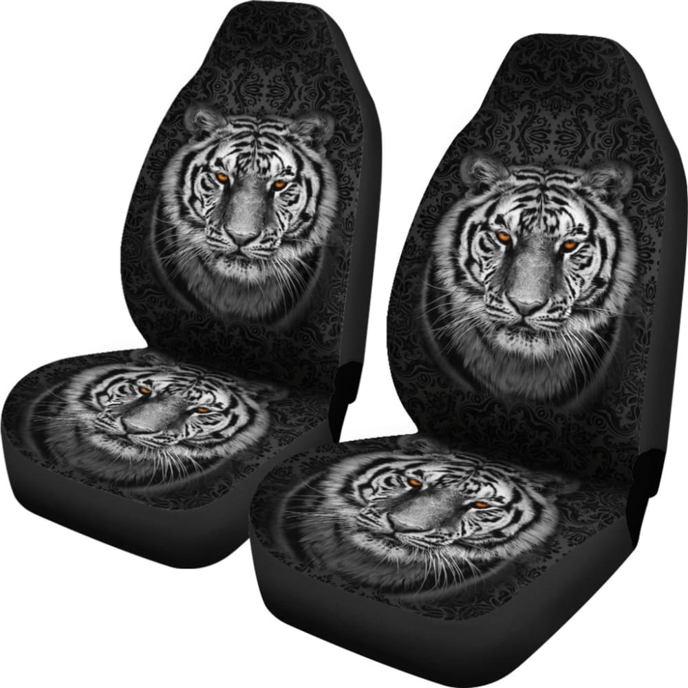 White Tiger Car Seat Covers 211003