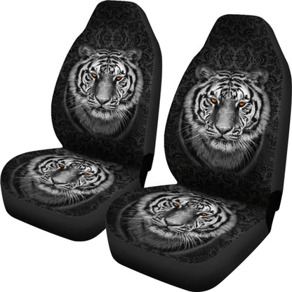 White Tiger Car Seat Covers 211003