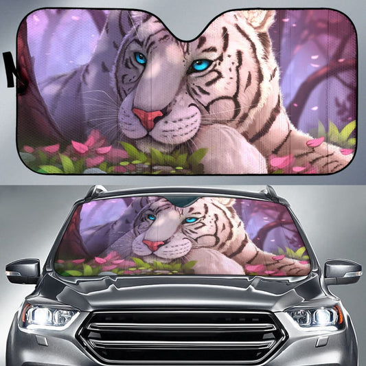 White Tiger Custom Car Accessories Car Auto Sun Shades - Make Your Own Styles