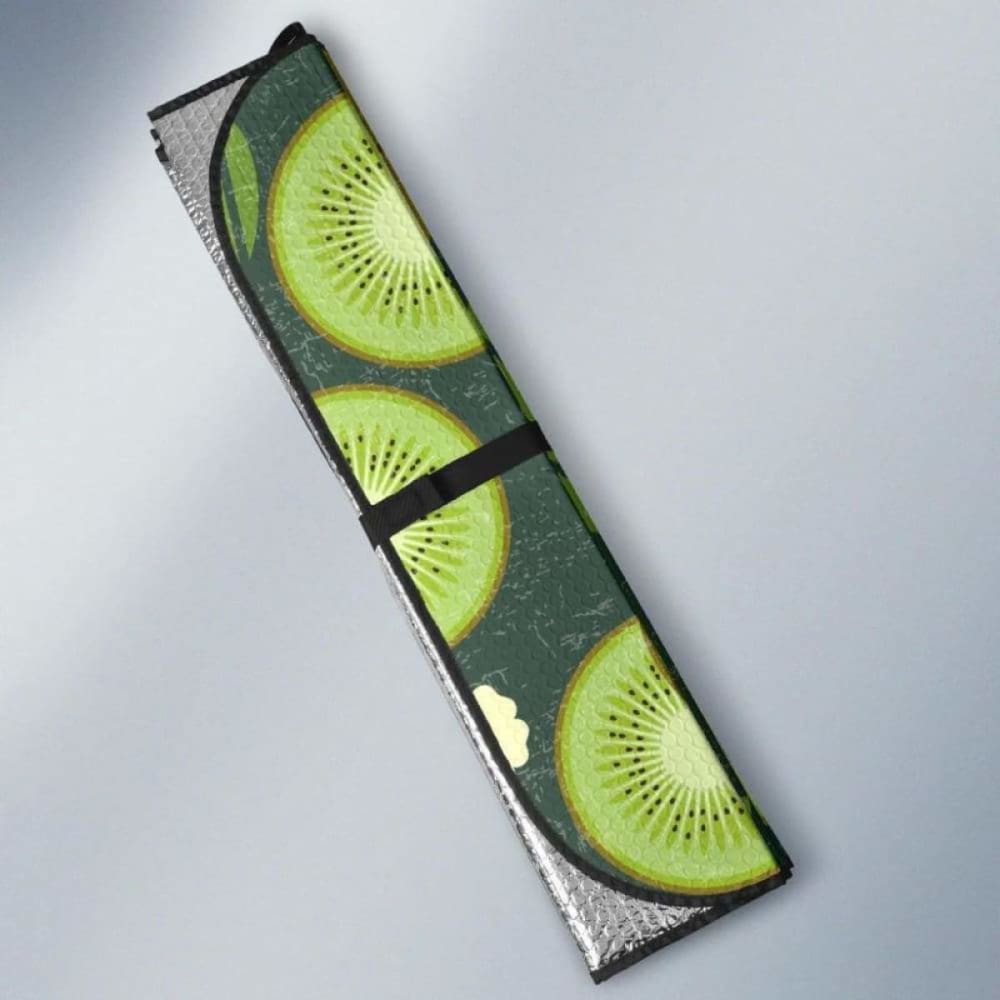 Whole Sliced Kiwi Leave And Flower Car Auto Sun Shades 182102 - YourCarButBetter