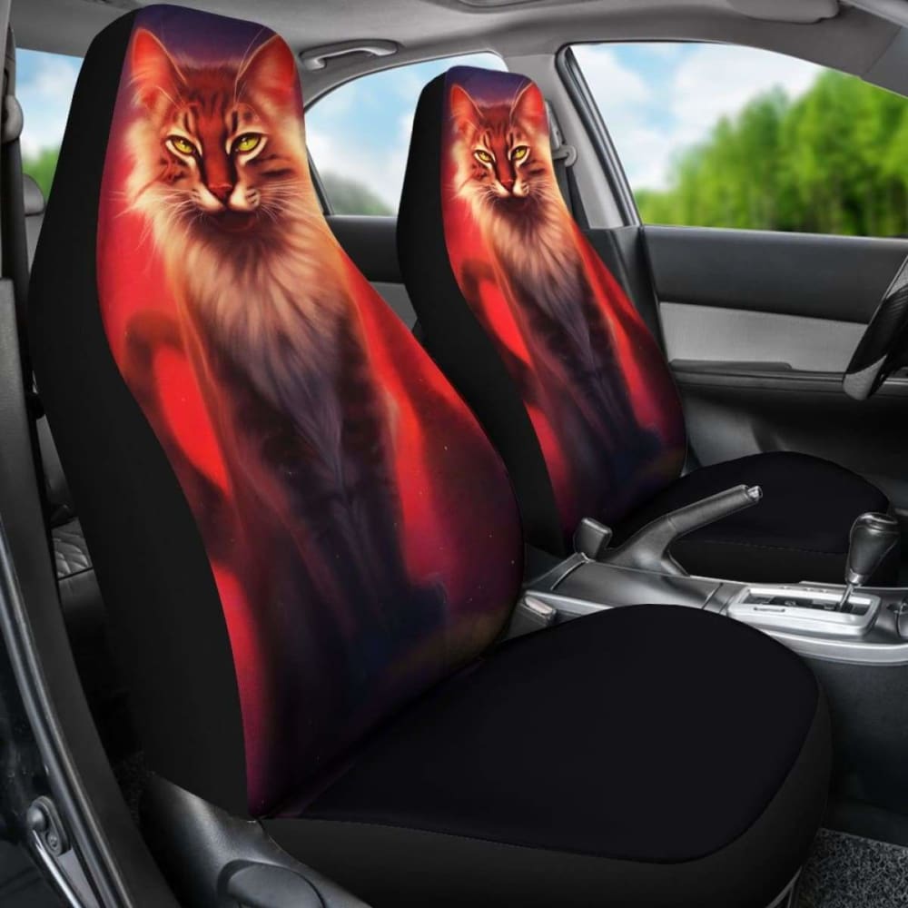 Wild Cat Art Seat Covers Amazing Best Gift Ideas 112428 - YourCarButBetter