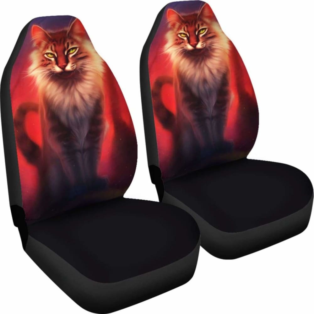 Wild Cat Art Seat Covers Amazing Best Gift Ideas 112428 - YourCarButBetter