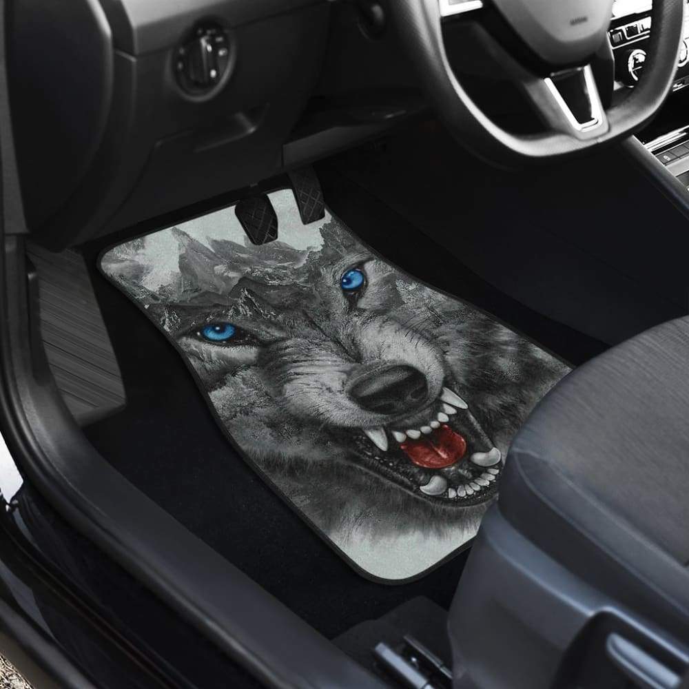 Wild Fierce Wolf Car Floor Mats 212502