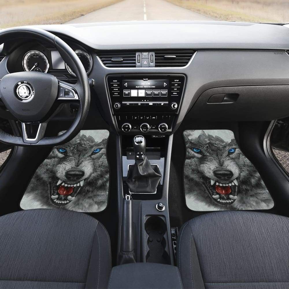 Wild Fierce Wolf Car Floor Mats 212502
