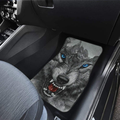 Wild Fierce Wolf Car Floor Mats 212502