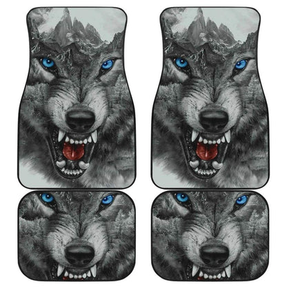 Wild Fierce Wolf Car Floor Mats 212502