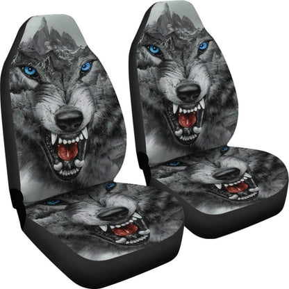 Wild Fierce Wolf Car Seat Covers 212502