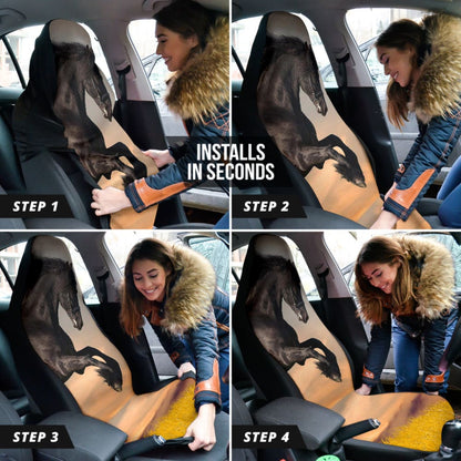 Wild Horse Car Seat Covers 210201 - YourCarButBetter