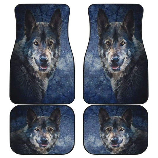 Wild Wolf Front And Back Car Mats (Set Of 4) 094513