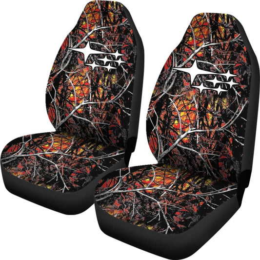 Wildfire Camouflage Subaru Printed Car Seat Covers 212803 - YourCarButBetter