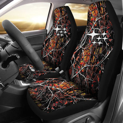Wildfire Camouflage Subaru Printed Car Seat Covers 212803 - YourCarButBetter