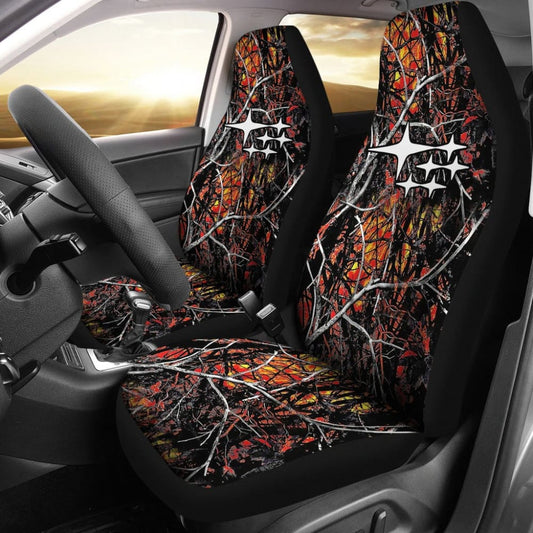 Wildfire Camouflage Subaru Printed Car Seat Covers 212803 - YourCarButBetter