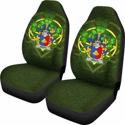 Winch Ireland Car Seat Cover Celtic Shamrock (Set Of Two) 154230 - YourCarButBetter