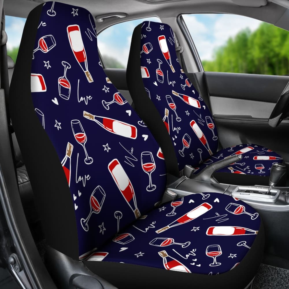 Wine Lovers Car Seat Covers 211804 - YourCarButBetter