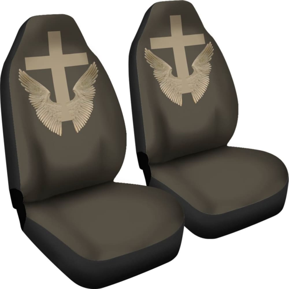 Wings And Cross Car Seat Covers Amazing 160905
