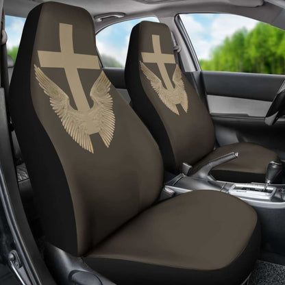 Wings And Cross Car Seat Covers Amazing 160905