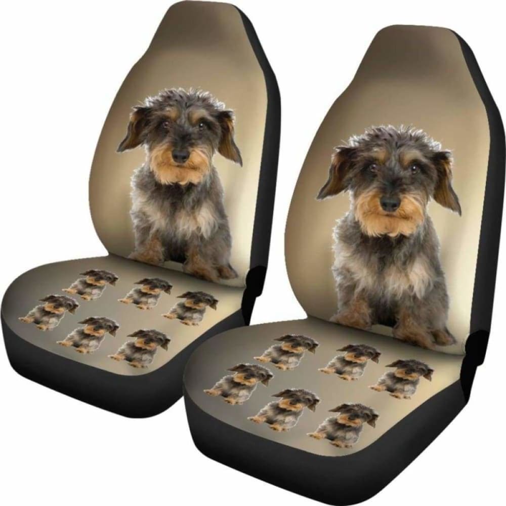 Wire Haired Dachshund 2 Car Seat Cover 092813 - YourCarButBetter